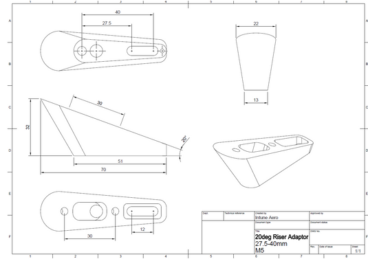 20deg Dual Post Extension and Aero Bar Adaptors